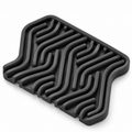 Premium Self-Draining Soap Dish - Charcoal Grey