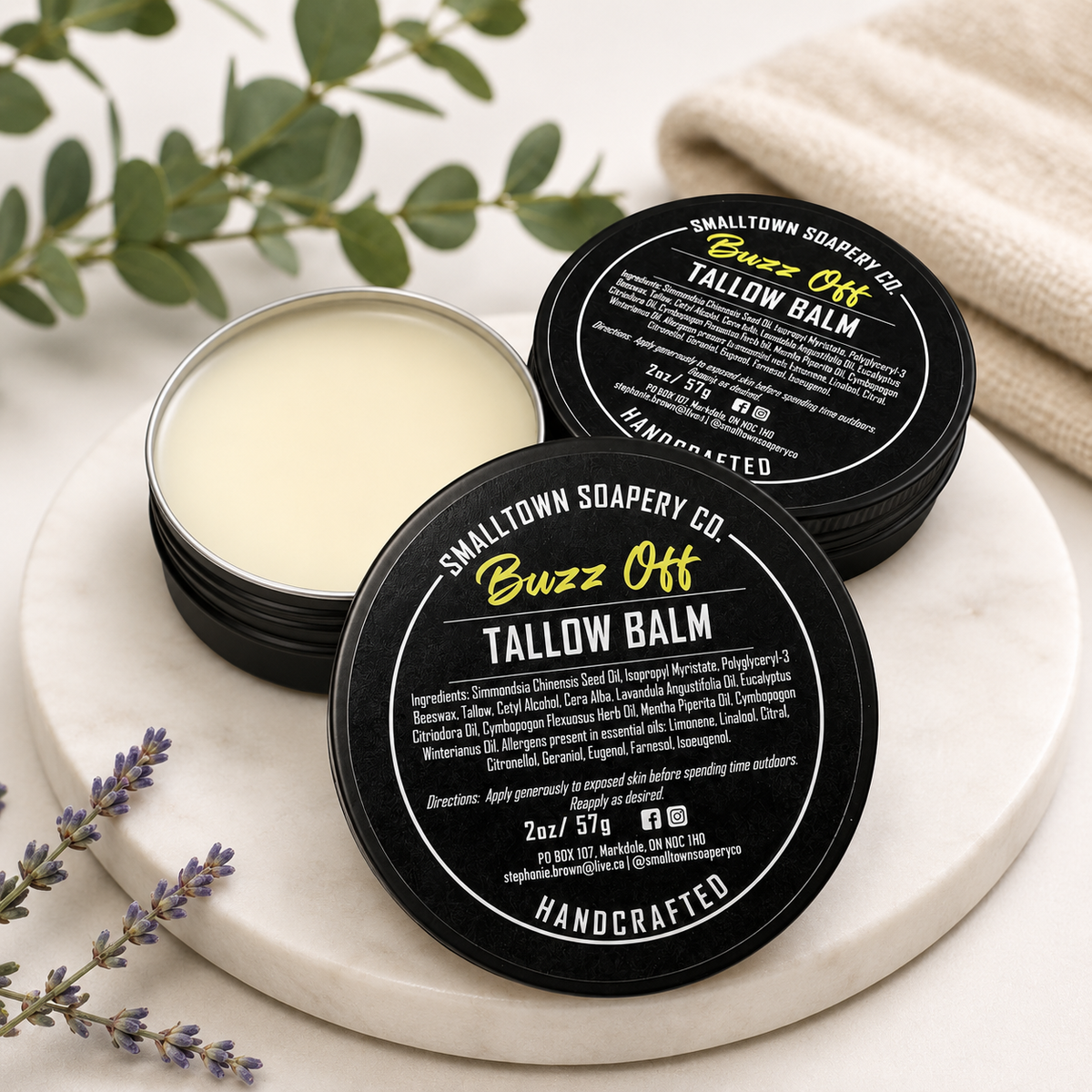 Buzz Off! Tallow Balm 50g (2oz tin)