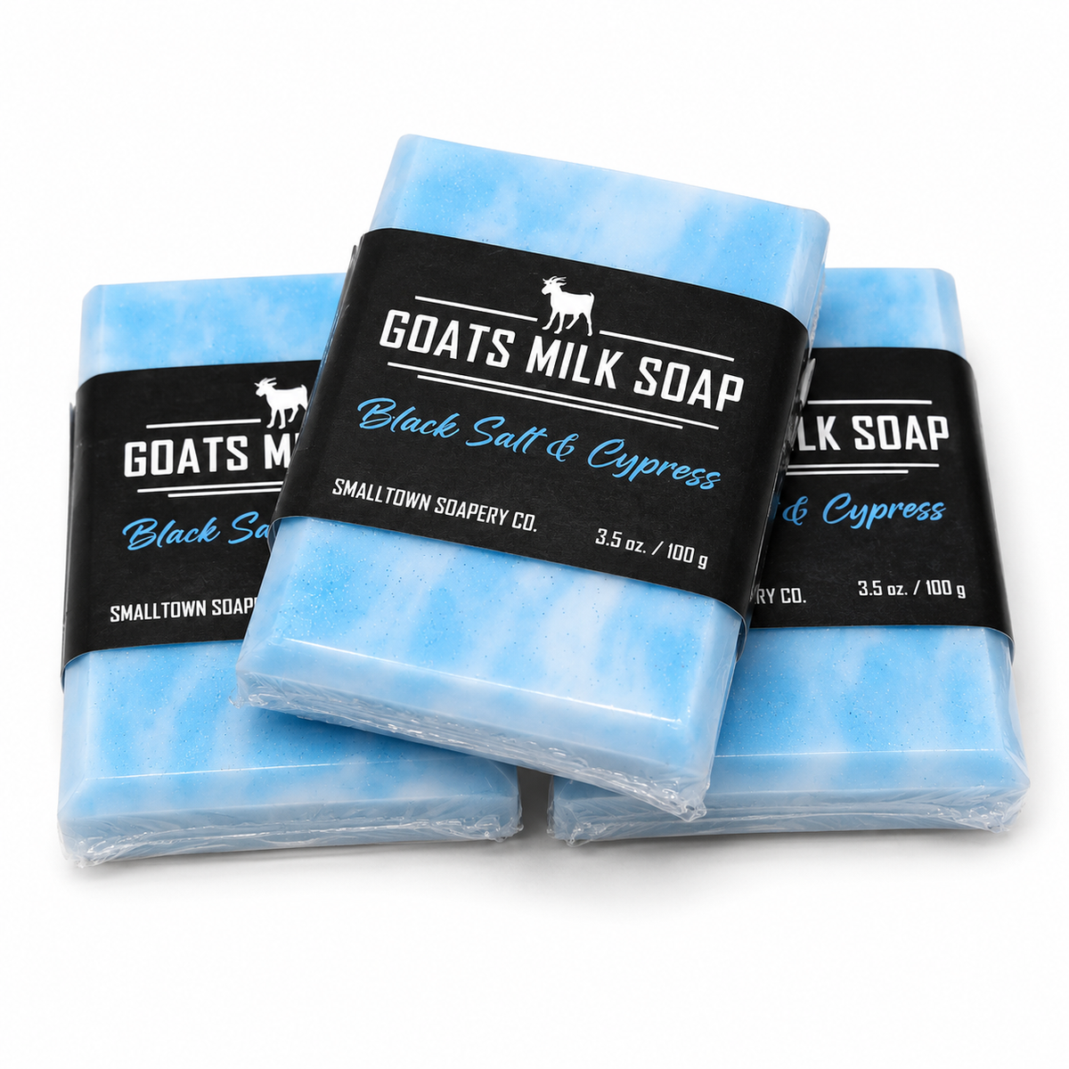 Goat's Milk Soap 100g - Black Salt & Cypress