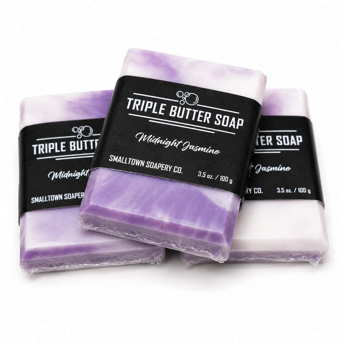 Triple Butter Soap 100g - Midnight Jasmine
