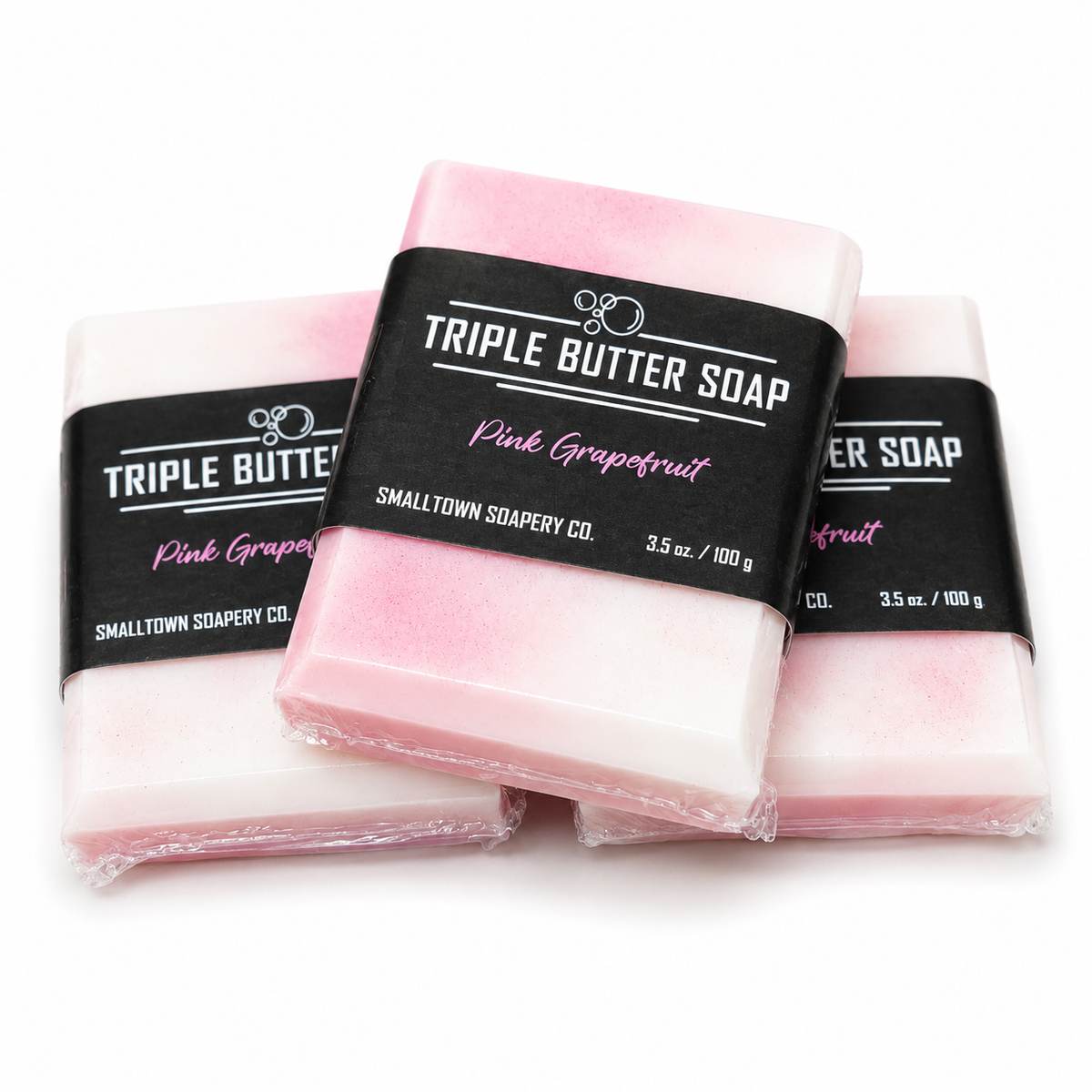 Triple Butter Soap 100g - Pink Grapefruit