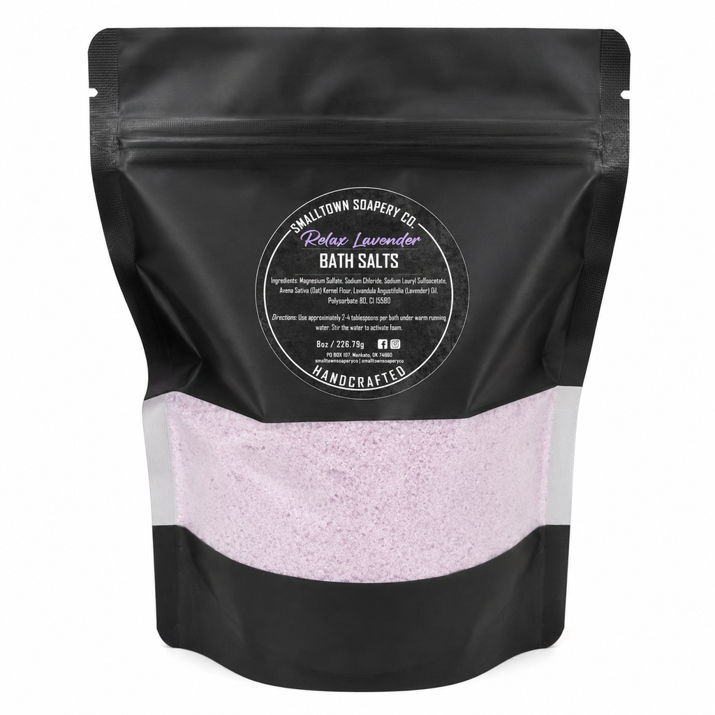 Foaming Bath Salts 8oz - various scents