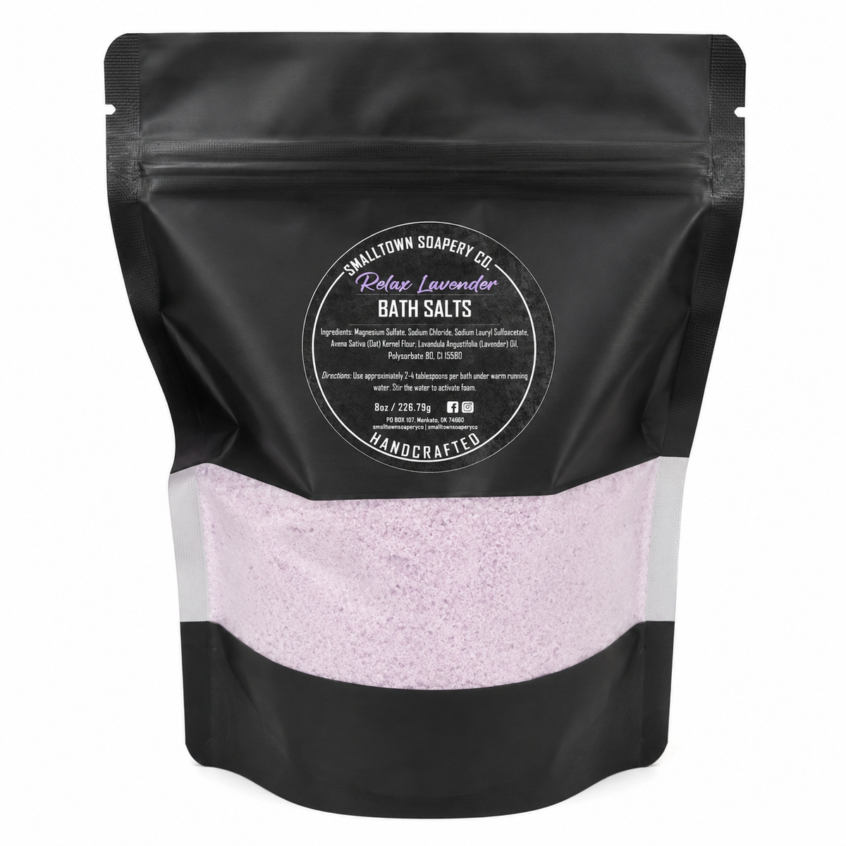 Foaming Bath Salts 8oz - various scents