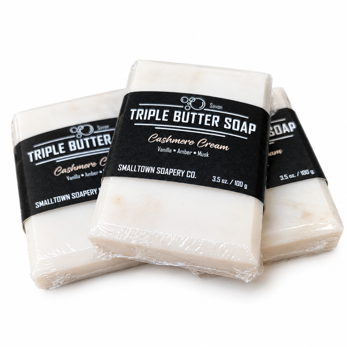 Triple Butter Soap 100g - Cashmere Cream