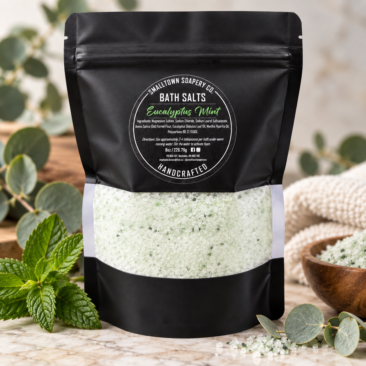Foaming Bath Salts 8oz - various scents